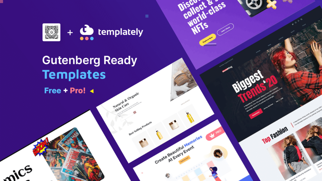 Gutenberg WordPress Templates Free & Pro