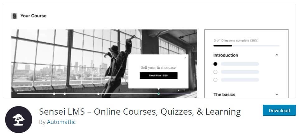 sensei lms wordpress lms plugins