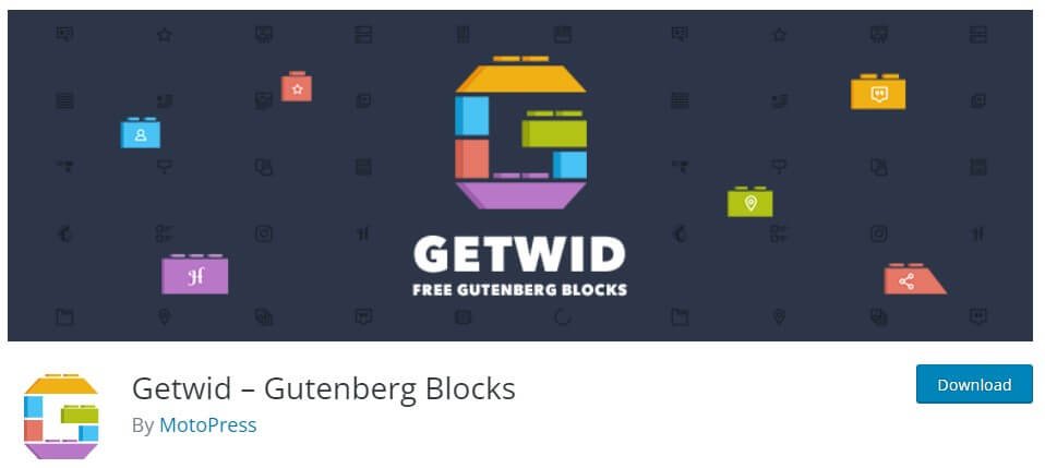 Getwid gutenberg blocks