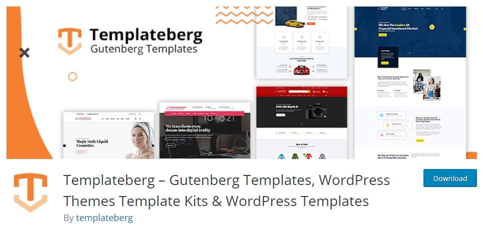templateberg Free WooCommerce Template Plugins for Gutenberg