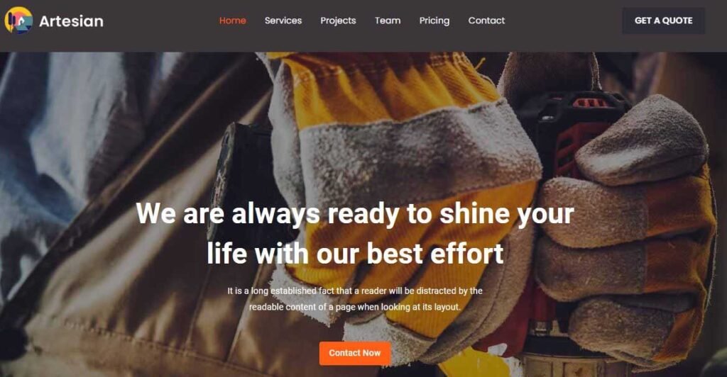 Artesian ecommerce template
