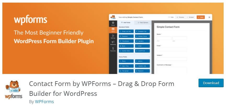 Contact Form by WPForms