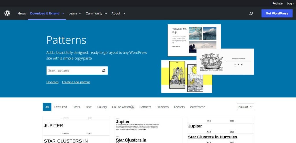 WordPress Patterns Directory