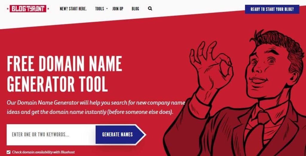 Blog Tyrant domain name generators