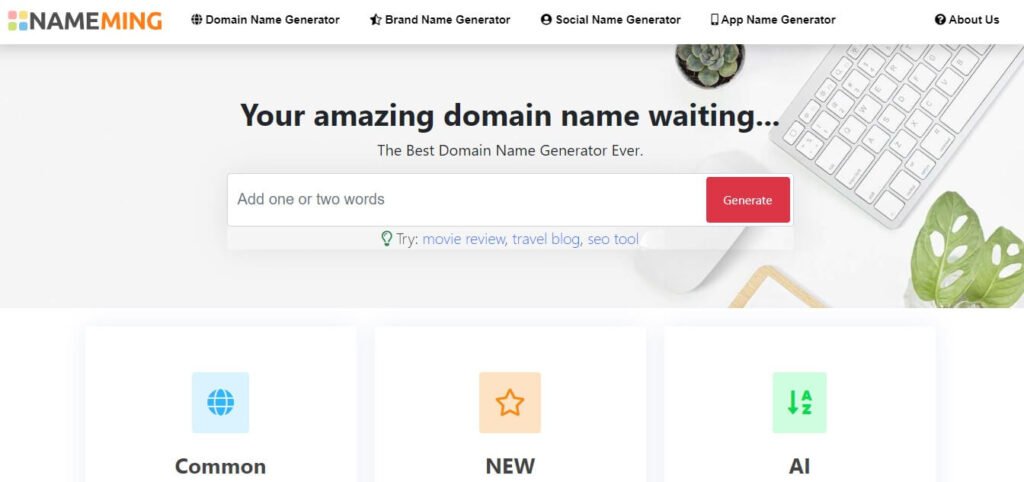 Nameming domain name generators