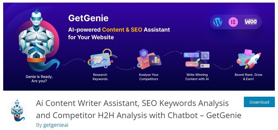 GetGenie ai content writer assistant