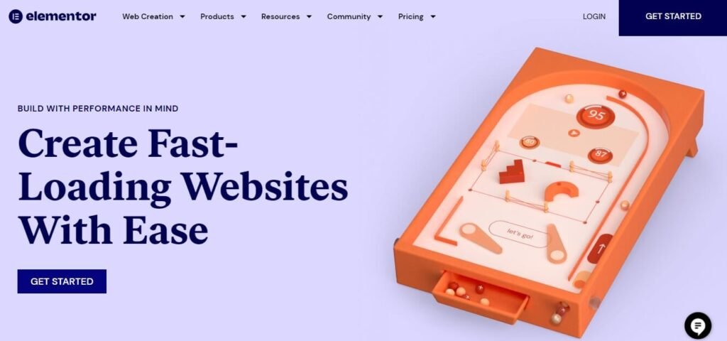create fast loading website ease with elementor