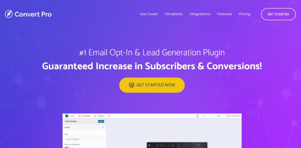 Convert Pro WordPress Email Newsletter Subscription Plugin